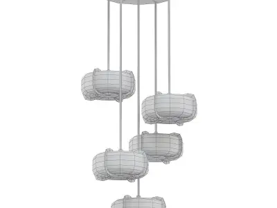 CONTEMPORARY DECO CHANDELIER 3D model