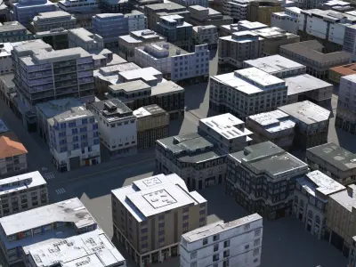 City 113 Low-poly 3D model