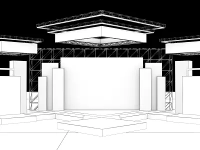 Concert Stage 07 design 3D model