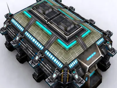 3DRT - Infantry Barracks  Low-poly 3D model