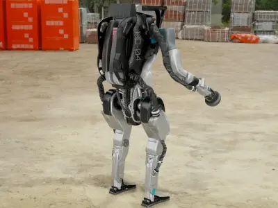 Atlas Robot Boston Dynamics Low-poly 3D model