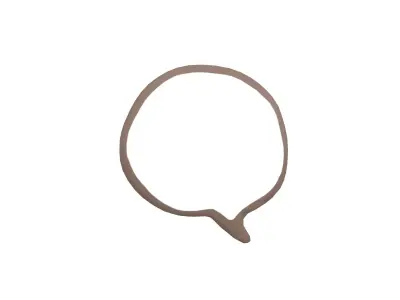 Speech Balloon v10 003 Low-poly 3D model