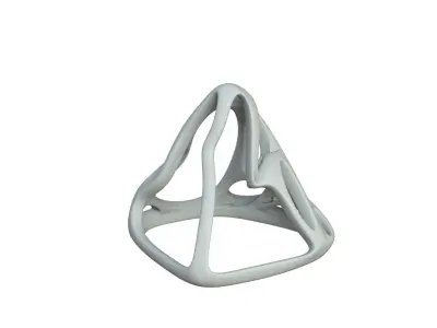 SciFi Cube Object No 62554 Low Poly Shape Low-poly 3D model