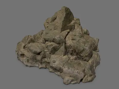 Rock Set Low-poly 3D model 26