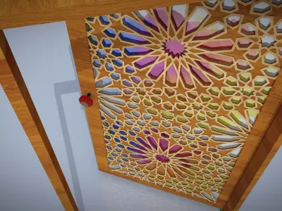 Arabesque Door Free 3D model