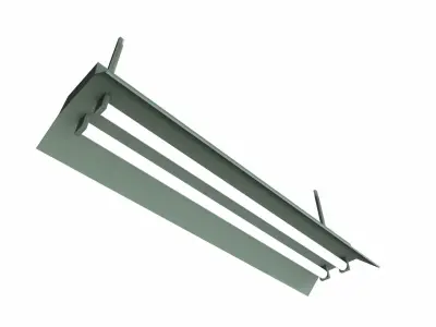 Roof hanging Light Low-poly 3D model