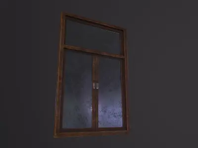 Old Window 3D Model Low-poly 3D model