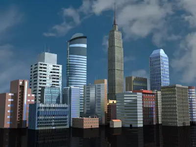 19 Architectural Buildings 3D model