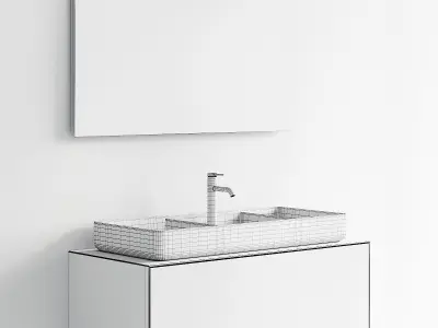Duravit Bento Stark Vanity Unit Set 1 3D model