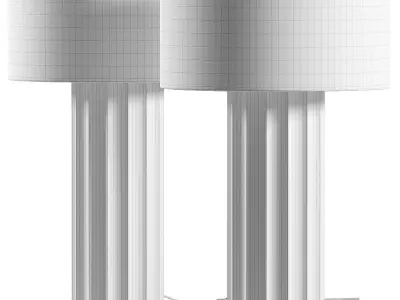 Milk  Sugar Cooper Table Lamp 3D model