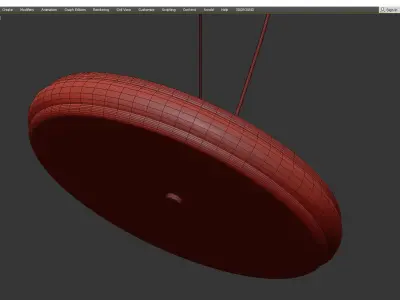 INGEBOR pendant light with circular shape Low-poly 3D model