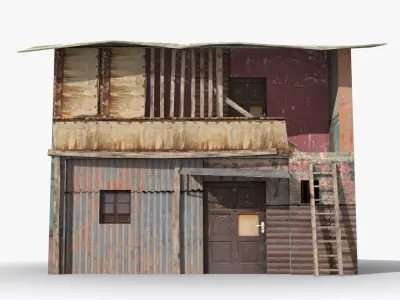 Slum x2 Low-poly 3D model purchase