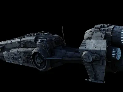 YV-337 light freighter  - Star Wars 3D model