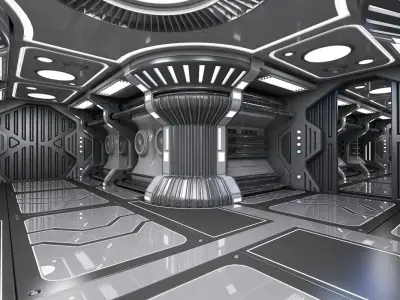 Sci Fi Interior 6 3D model