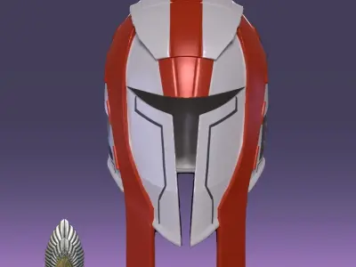 Mandalorian Enforcer Helmet KOTOR 3d Digital file 3D print model