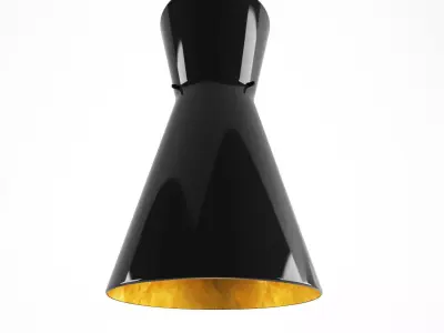 De Majo Memory Gold Black S Suspension lamp - Chandelier 3D model