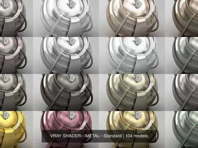 VRAY SHADER---METAL---Standard Texture