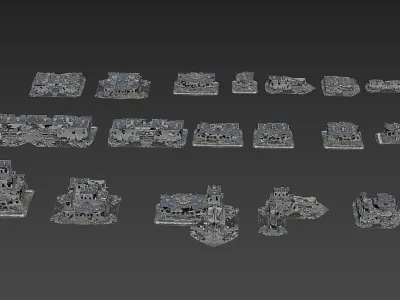  Abandoned Destroyed Building Mega Pack 