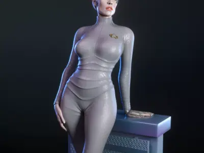 Seven of Nine from Star Trek Voyager 3D print model