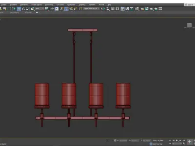 EASTHAM 8 ARM CHANDELIER Low-poly 3D model