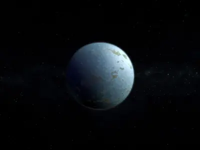Alien Planet 08 Low-poly 3D model
