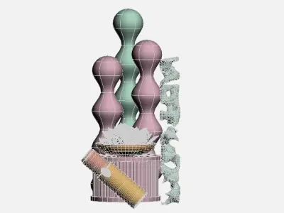 Art Exhibition Window display  3D model