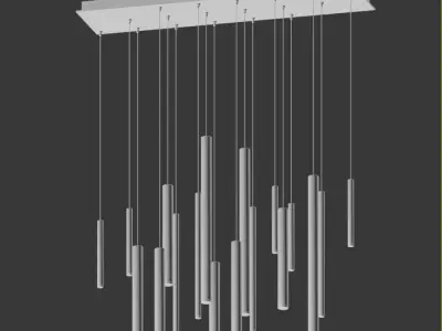 Eurofase Lighting 18 LED Linear Chandelier 3D model