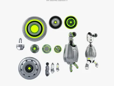 Pirate bot III 3D model