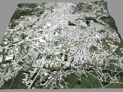 Cityscape Pristina Kosovo 3D model