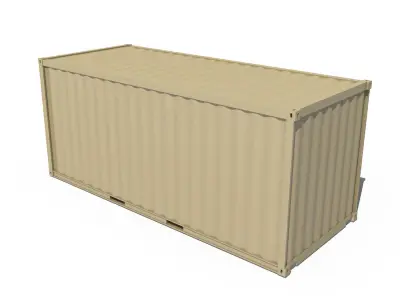 20ft Shipping Container  3D model