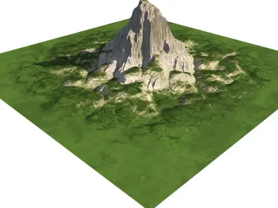 Mountain Rocky Peak 3D model