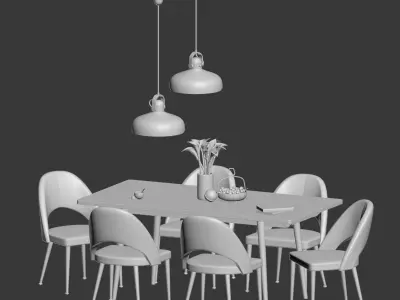 Dinning Set 03 3D model