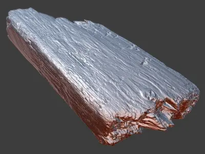 Wood Plank Debris Low-poly 3D model