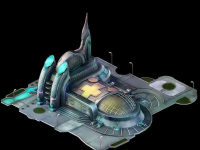 Different dimension - City State Hospital 02 3D model