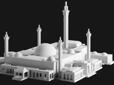 Massalikoul Djinane Mosque - Giant 3D Printable Model 3D print model
