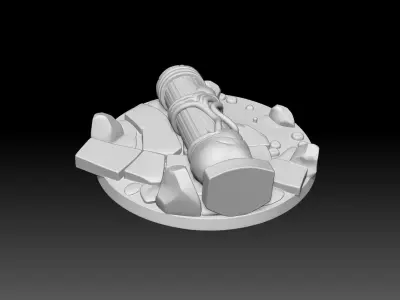 Fantasy Miniature Base -3D printing model 3D print model