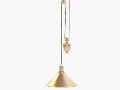 Provence Rise And Fall Ceiling Pendant 3D model