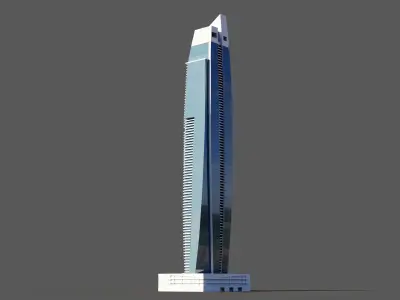 DAMAC Heights - Dubai marina 3D model