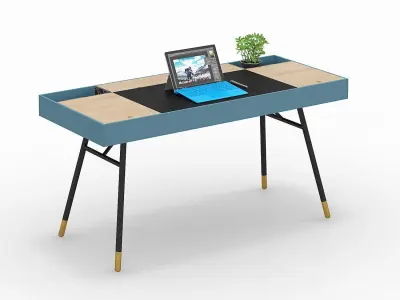 desk home office 3D model