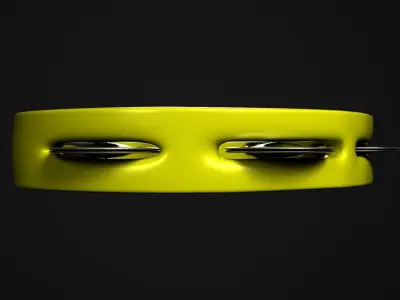 Tambourine metal ring 3D model