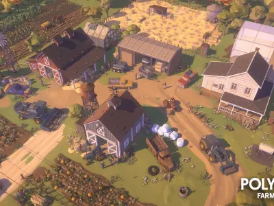 POLYGON - Farm Low-poly 3D model