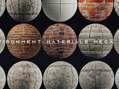 Environment PBR Materials Mega set vol 02 Texture
