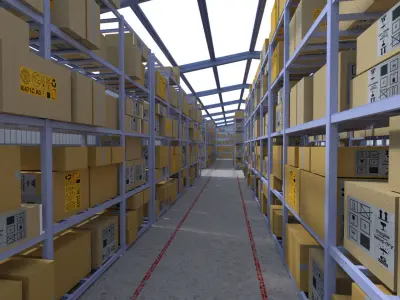 Warehouse Version 1 Low-poly 3D model