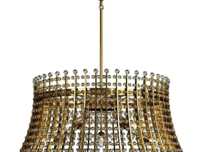 Serafina Large Chandelier Low-poly 3D model
