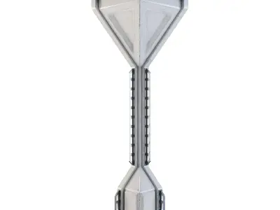 Space Station Wall - Corner Outside 3D model