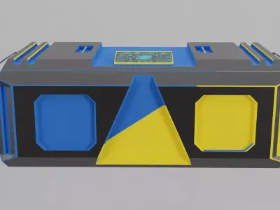 Box Loot Container SCI-Fi 3D model