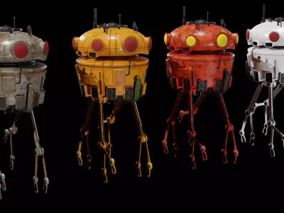 Sci-Fi Collector 3D Model Low-poly 3D model