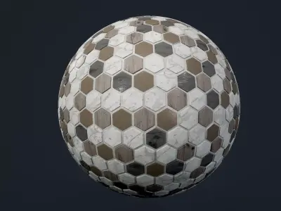 Marble Tile Seamless PBR Texture Texture