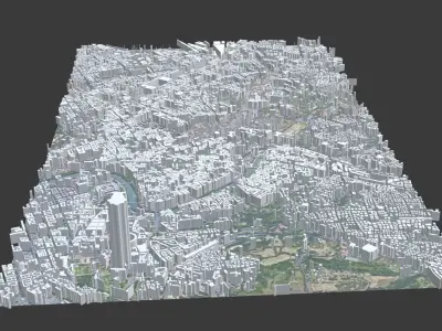 Rome City Low-poly 3D model purchase