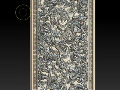 Embossed Dragon 3D print model